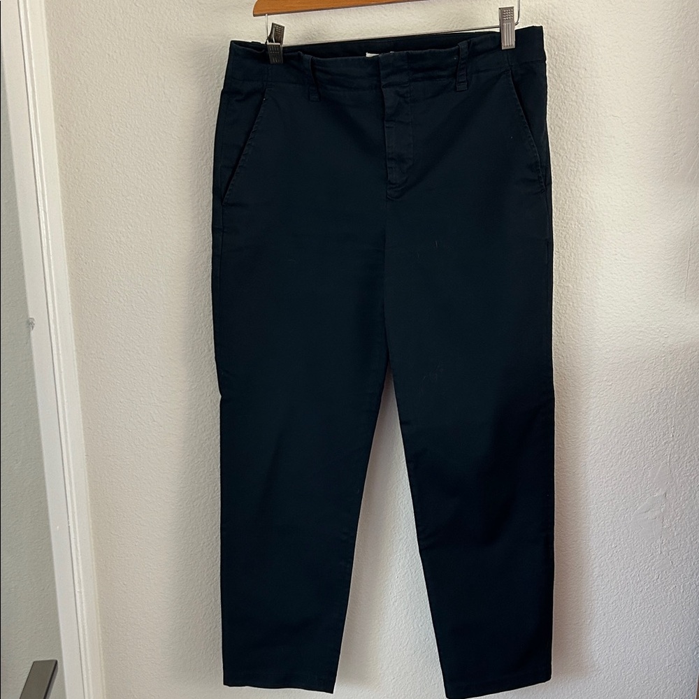 Vince Dark Blue Flat Front Chinos